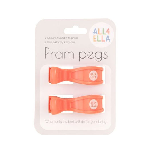 All4Ella | Pram Pegs | Stroller Clip | 2 Pack