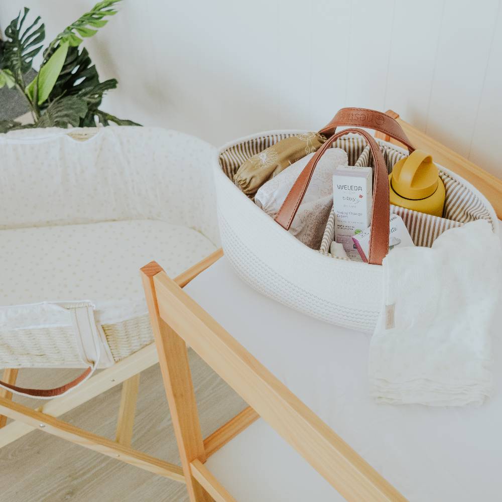 Nestling Nappy Caddy - White