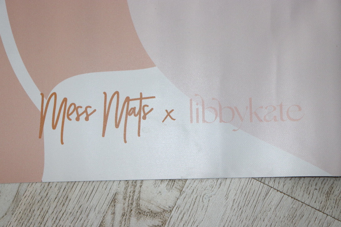 Mess Mats | Designed for mess | Peach Flora | Xtra Large