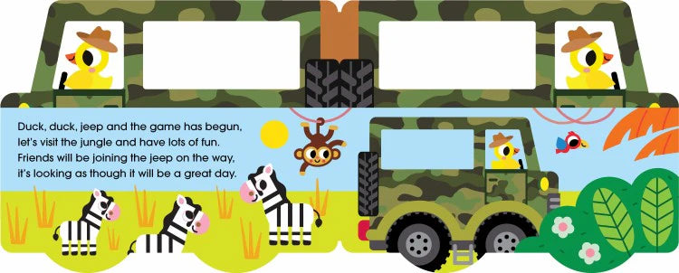 The Jeep In The Jungle Shaped Board