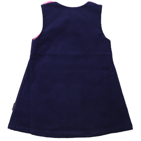 Korango | Rainbow Cord Dress Peacoat