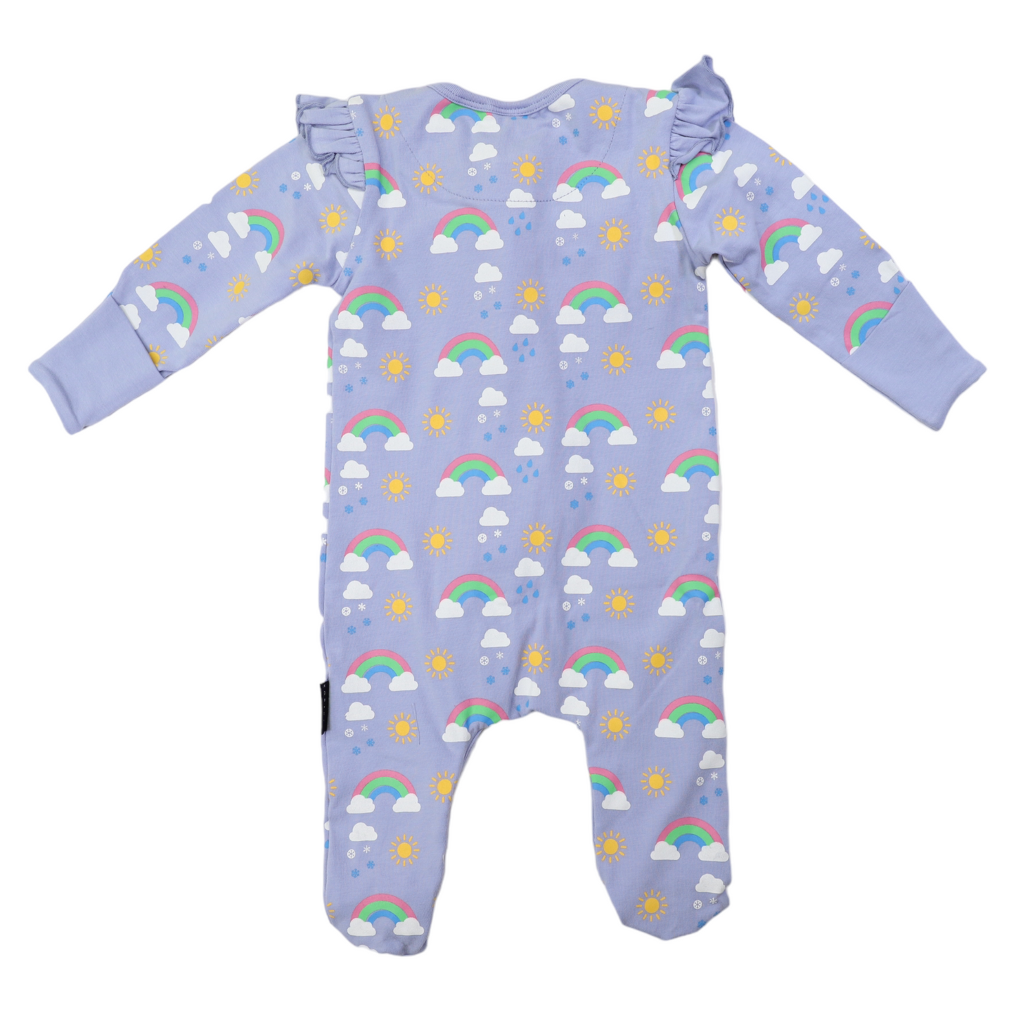 Korango | Sunshine and Rainbows Double Zip Onesie | Blue Herron