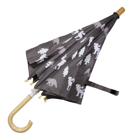 Korango | Bear Colour Change Umbrella Charcoal