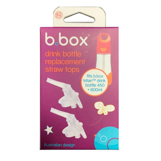 B.BOX Tritan 2pk Replacement Straws 450/600ml