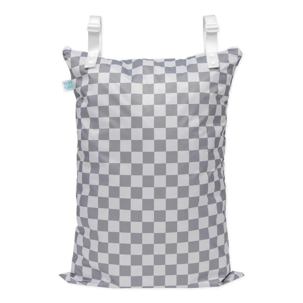 Bumkins| Extra Large Wet Bag | Charcoal Check