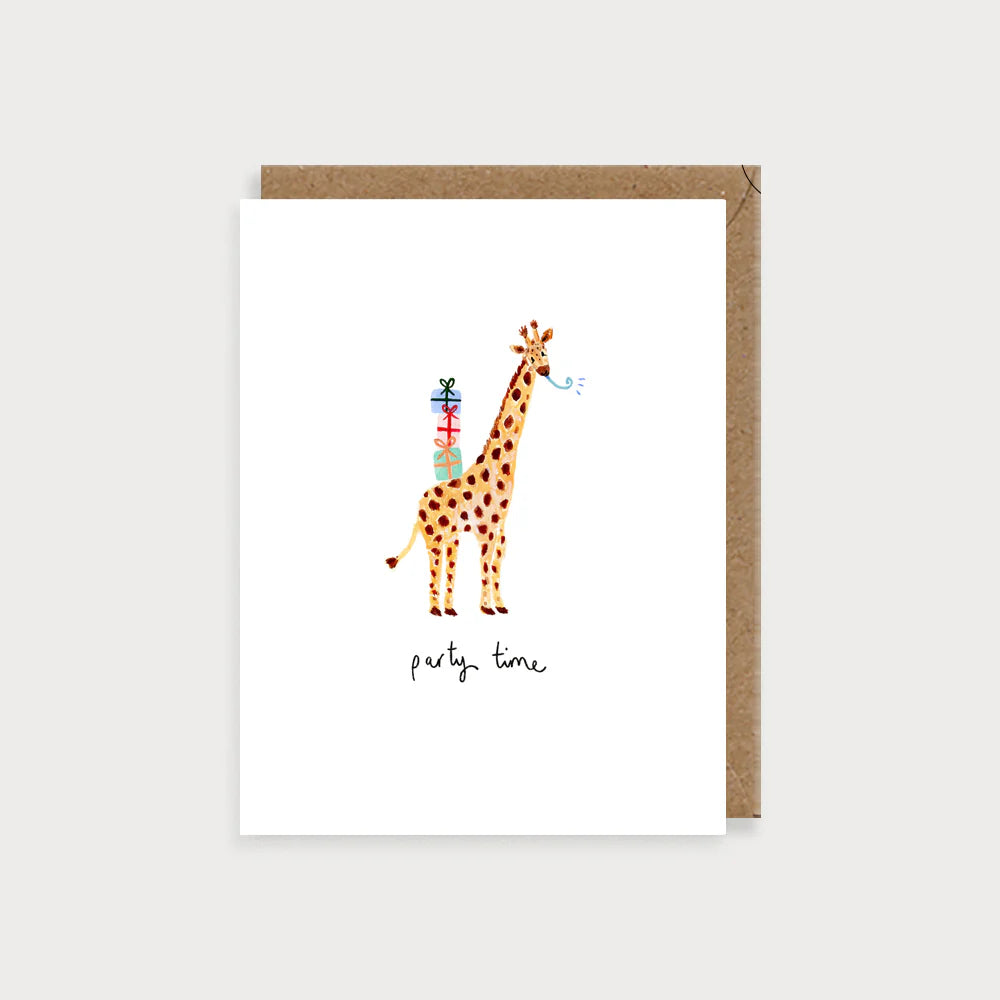 Giraffe Party | Kids Birthday Card