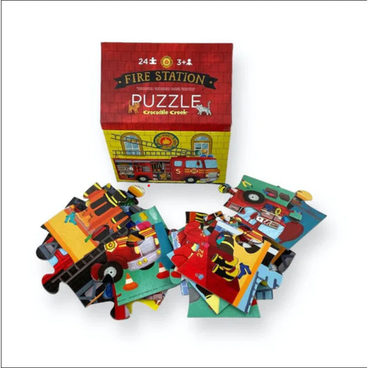 Crocodile Creek | 24 Pc Puzzle: Fire House