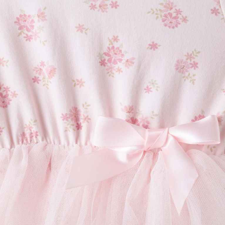 Designer Kidz | Bella Floral Short Sleeve Tutu Romper