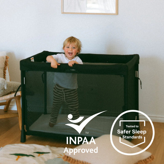 Babyrest | Journey 2-in-1 Travel Cot | LIMITED TIME OFFER: Free Fitted Sheet & Protector valued at $59 with purchase!