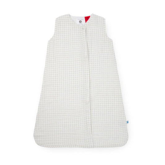 Little Unicorn | Cotton Muslin Sleeping Bag - Tan Gingham