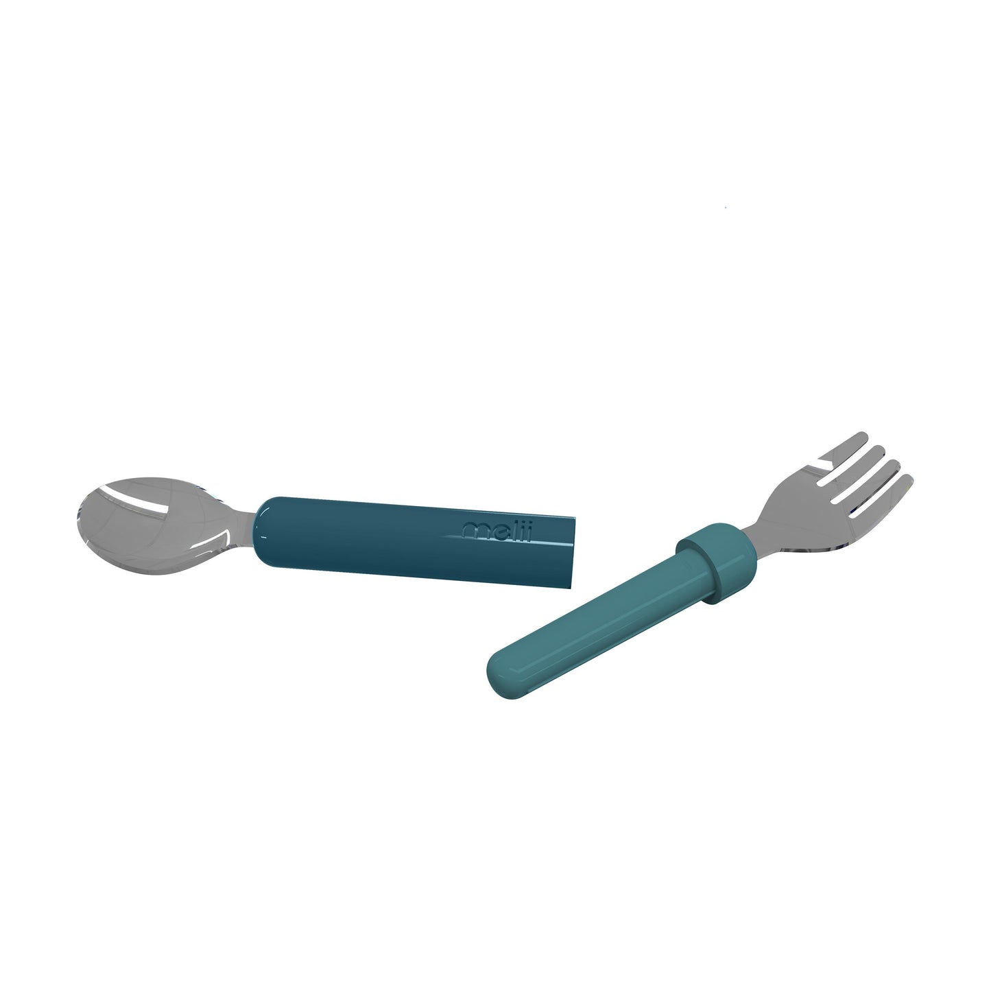 Melii Detachable Spoon & Fork - Luxe Pink + Ivory
