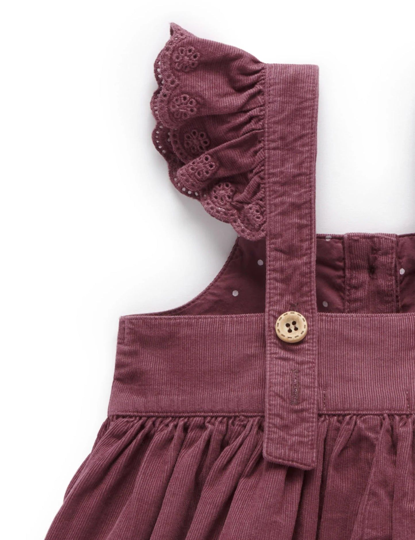 Purebaby | Forest Corduroy Pinnie Dress | Raisin