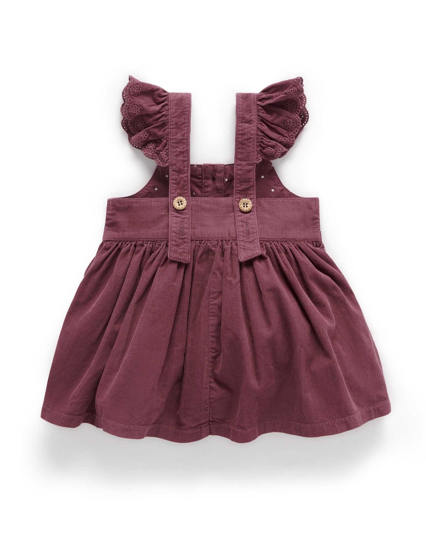 Purebaby | Forest Corduroy Pinnie Dress | Raisin