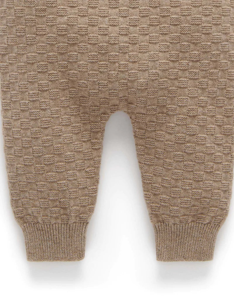 Purebaby | Textured Knit Leggings | Cinnamon Melange