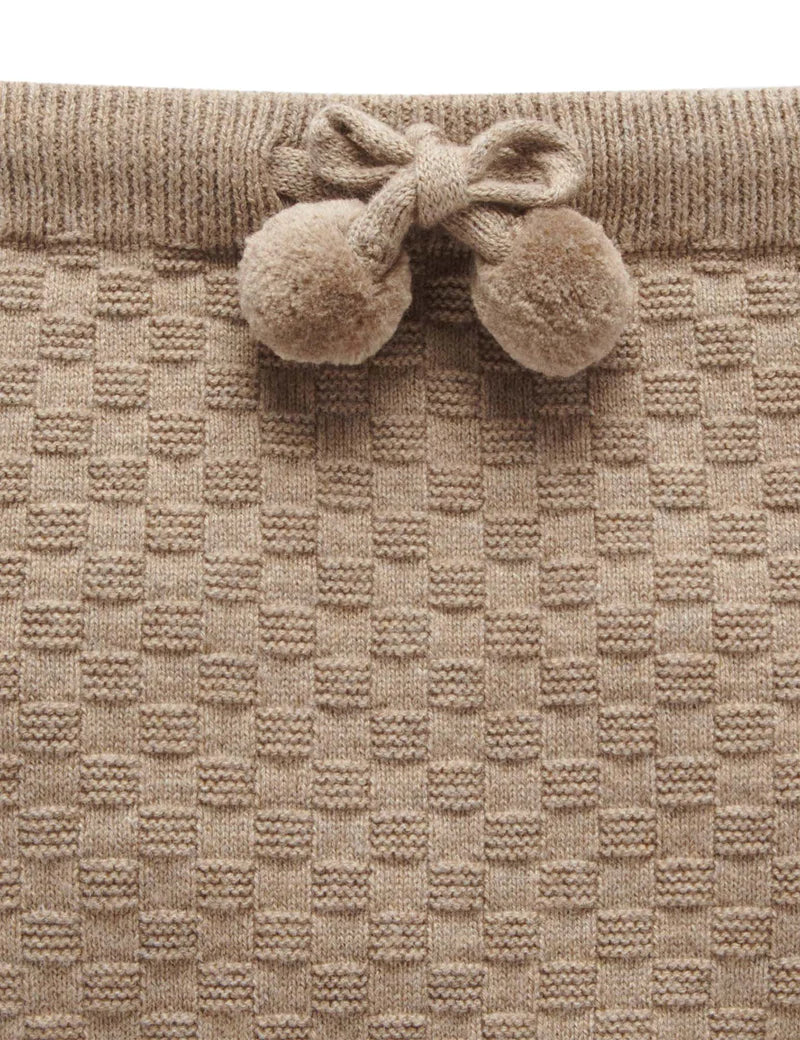 Purebaby | Textured Knit Leggings | Cinnamon Melange