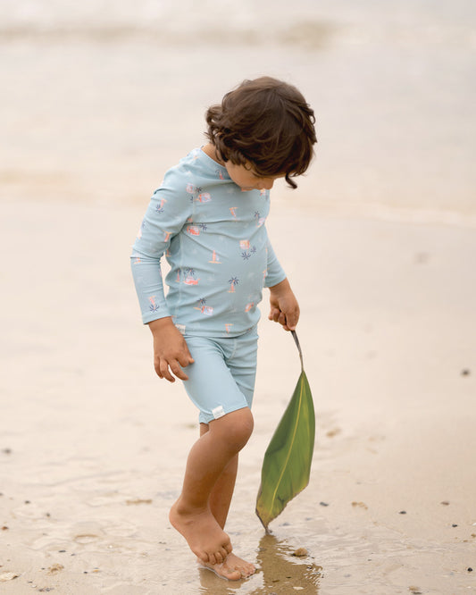 Toshi | Swim Rashie Long Sleeve Sleeve Half Zip |  Uluwatu