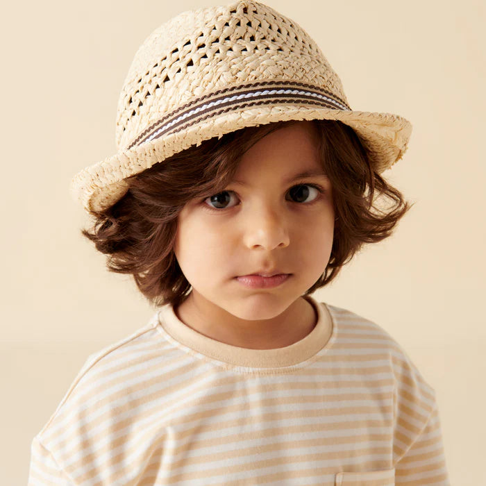 Designer Kidz | Straw Trilby Hat