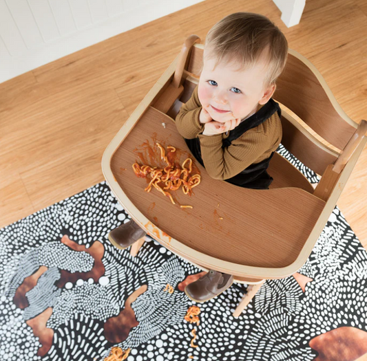 Mess Mats | Designed for mess | Black, White & Copper