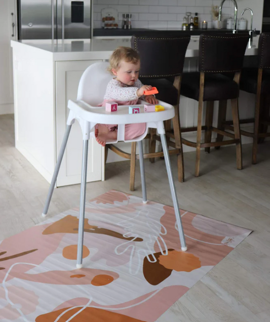 Mess Mats | Designed for mess | Peach Flora
