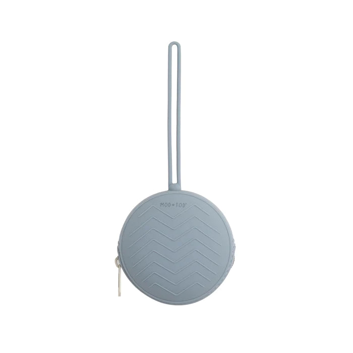 Mod and Tod | Silicone Pacifier Holder Case | Steel