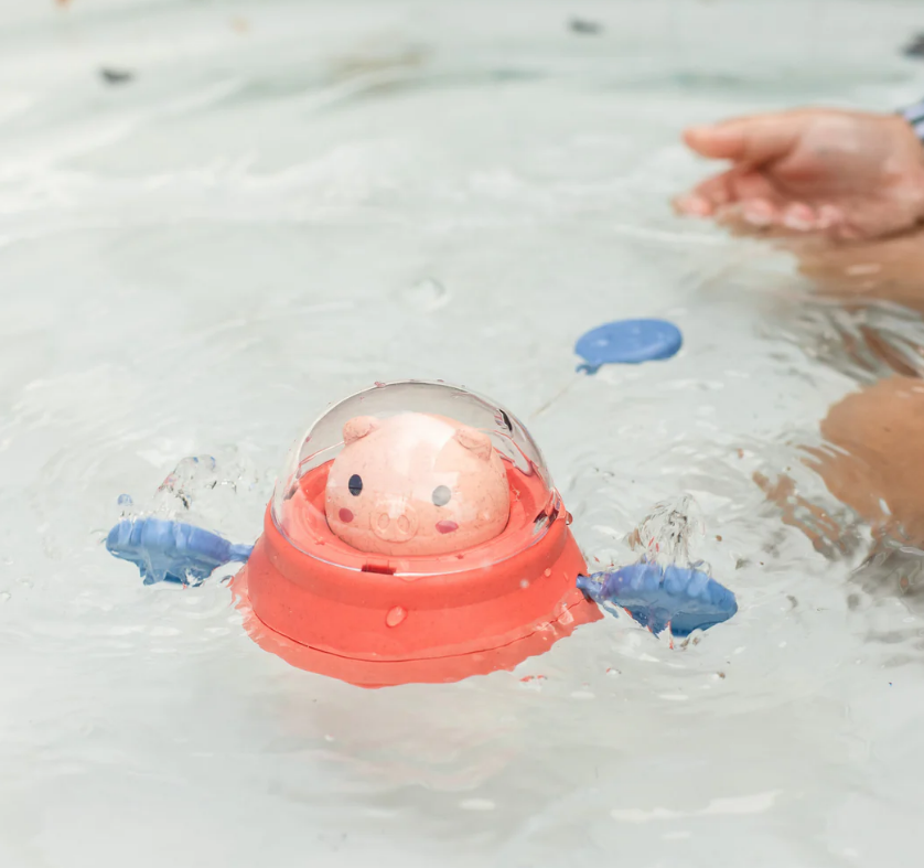 TigerTribe | Bath Paddle Ship - Space Piggy