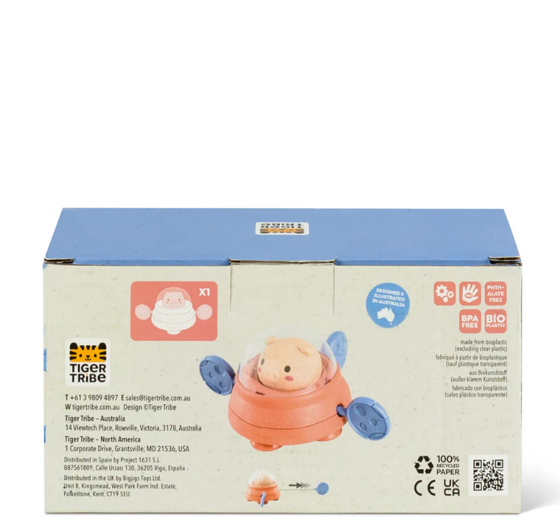 TigerTribe | Bath Paddle Ship - Space Piggy