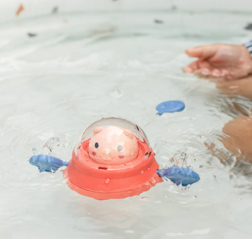 TigerTribe | Bath Paddle Ship - Space Piggy