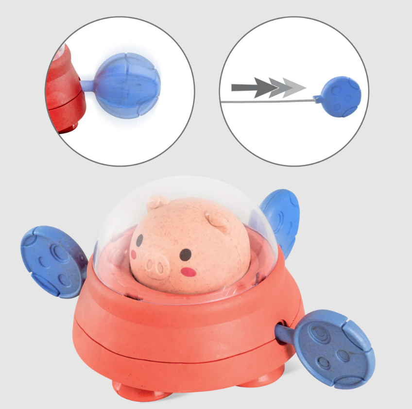 TigerTribe | Bath Paddle Ship - Space Piggy