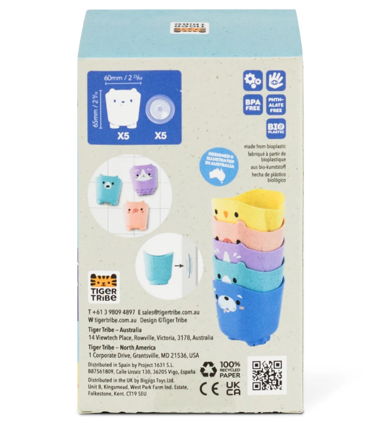 TigerTribe | Pour & Play - Animal Cups