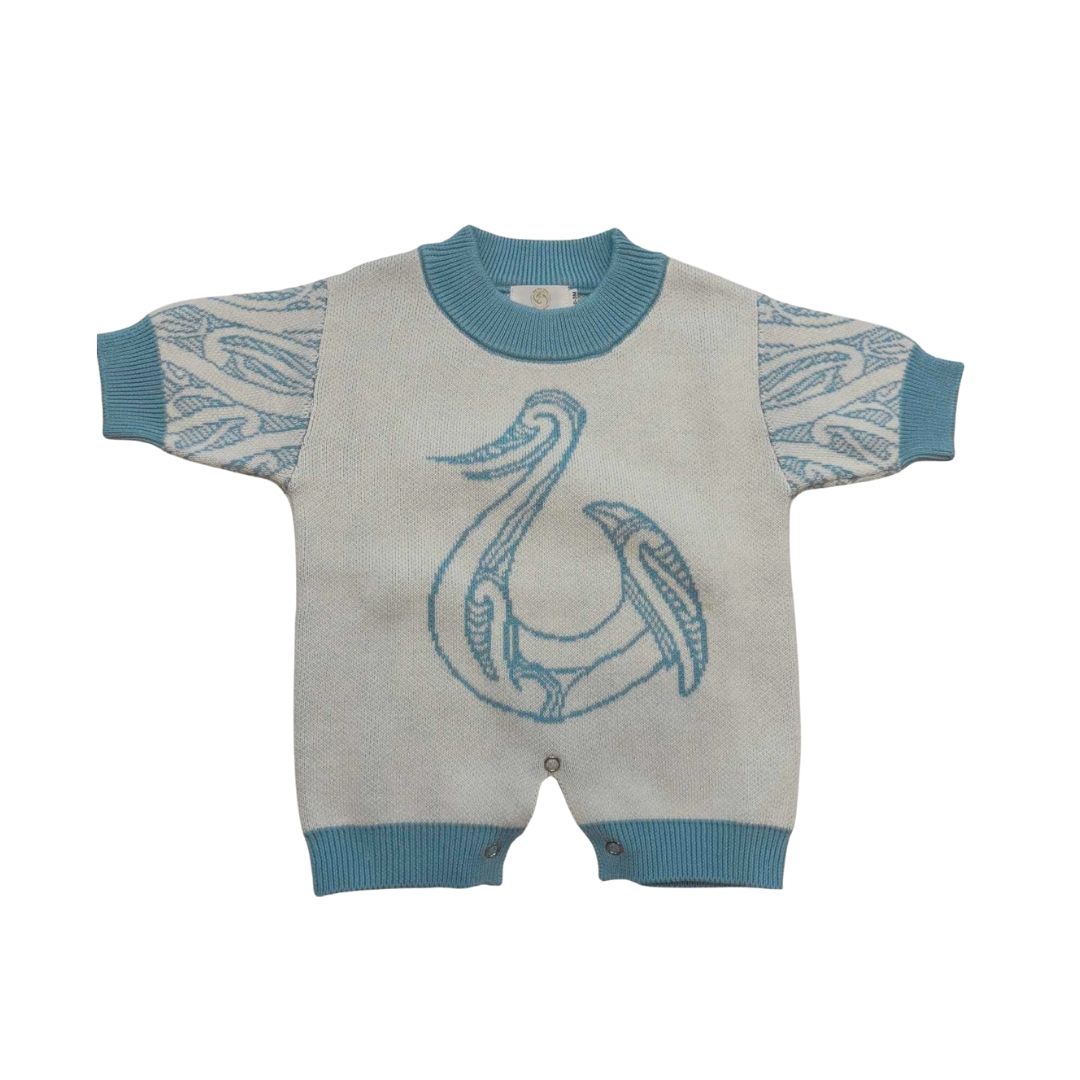 The Pēpi Pozy | Pēpi Kākahu Knitted Baby Romper
