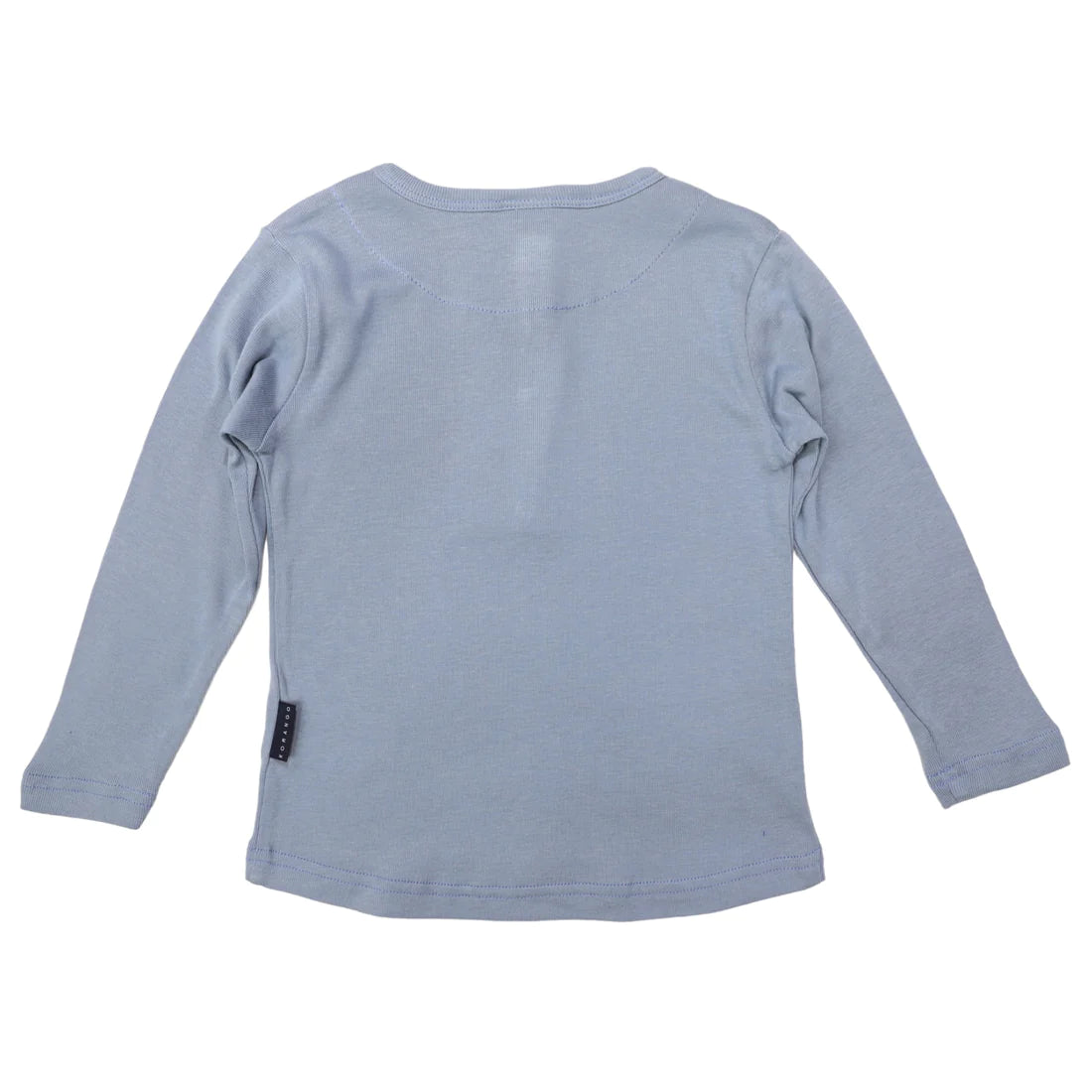 Korango | Cotton Modal Henley Top | Dusty Blue