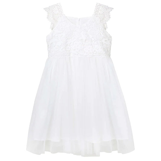 Designer Kidz | Angie Lace Bodice Dress | Ivory