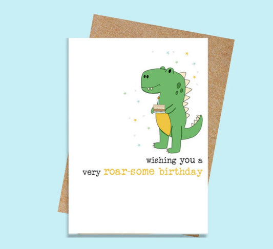 Dandelion Stationery | Roarsome Birthday | Card