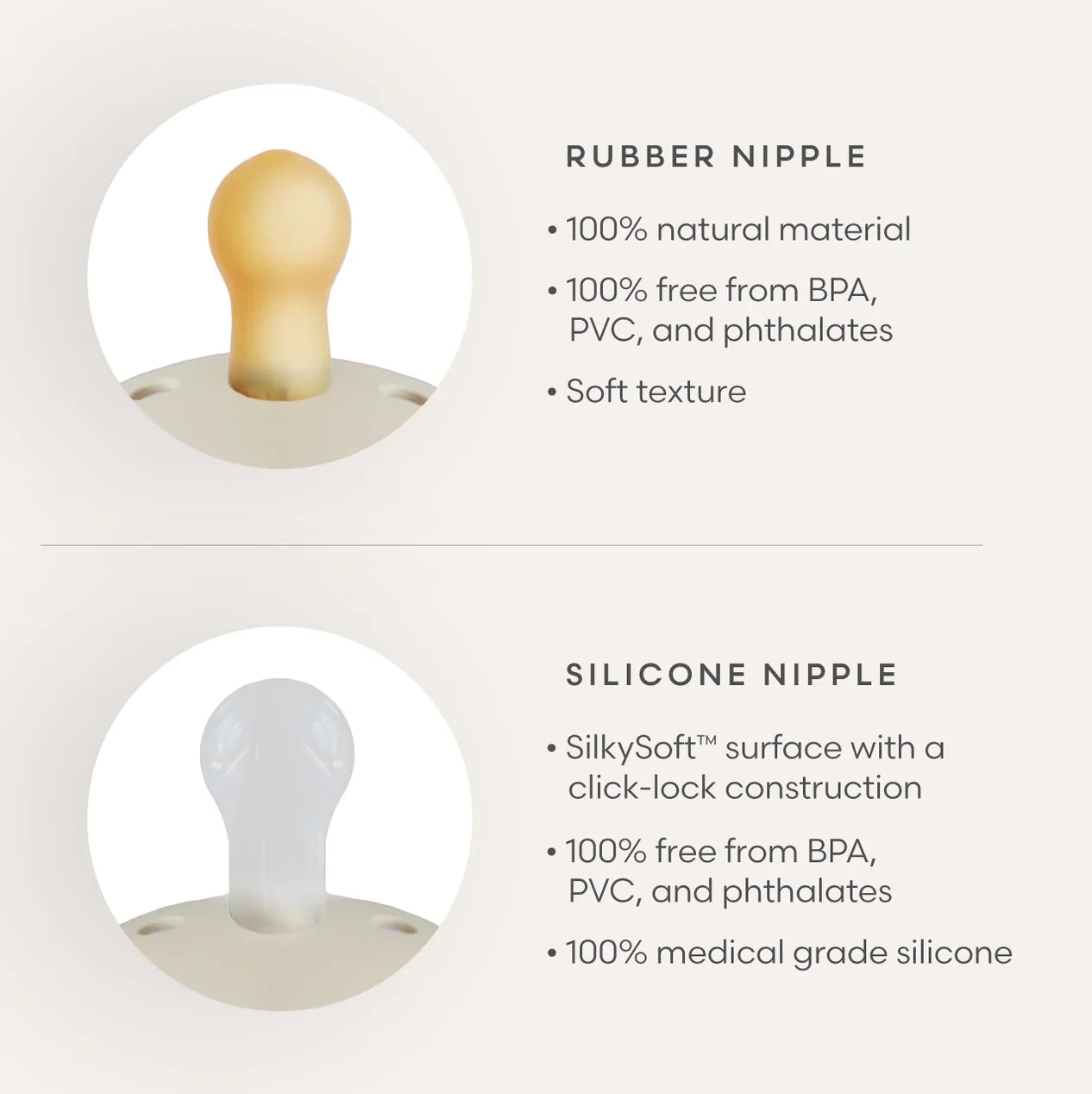 FRIGG | Rope Silicone Pacifier | Blush Night