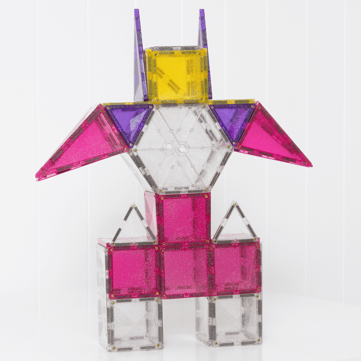 Connetix | Magnetic Tiles | Glitter Unicorn Pack 56 pieces