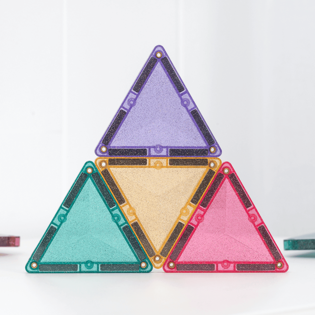Connetix | Magnetic Tiles | Glitter Castle Pack 48 pieces