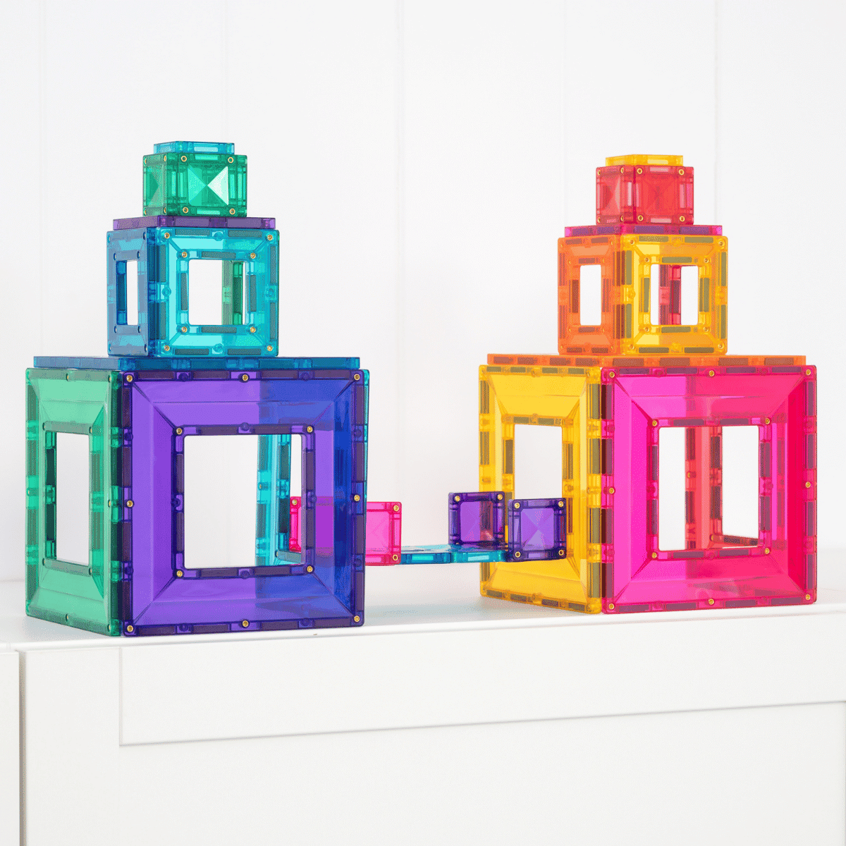 Connetix | Magnetic Tiles | Bright Portal Pack 48 pieces
