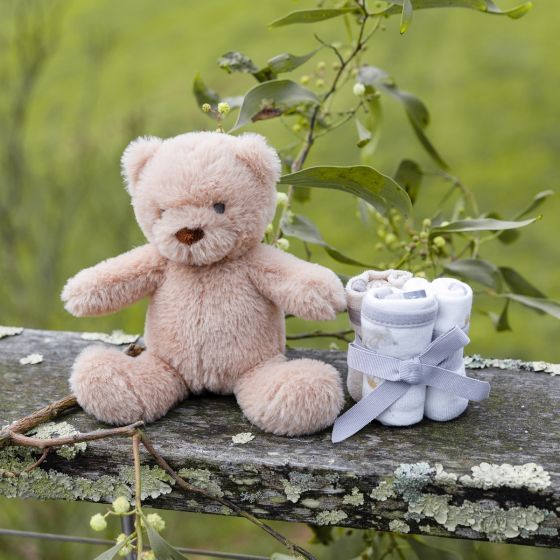 Little Linen Comforter | Plush Toy & Washers | Nectar Bear