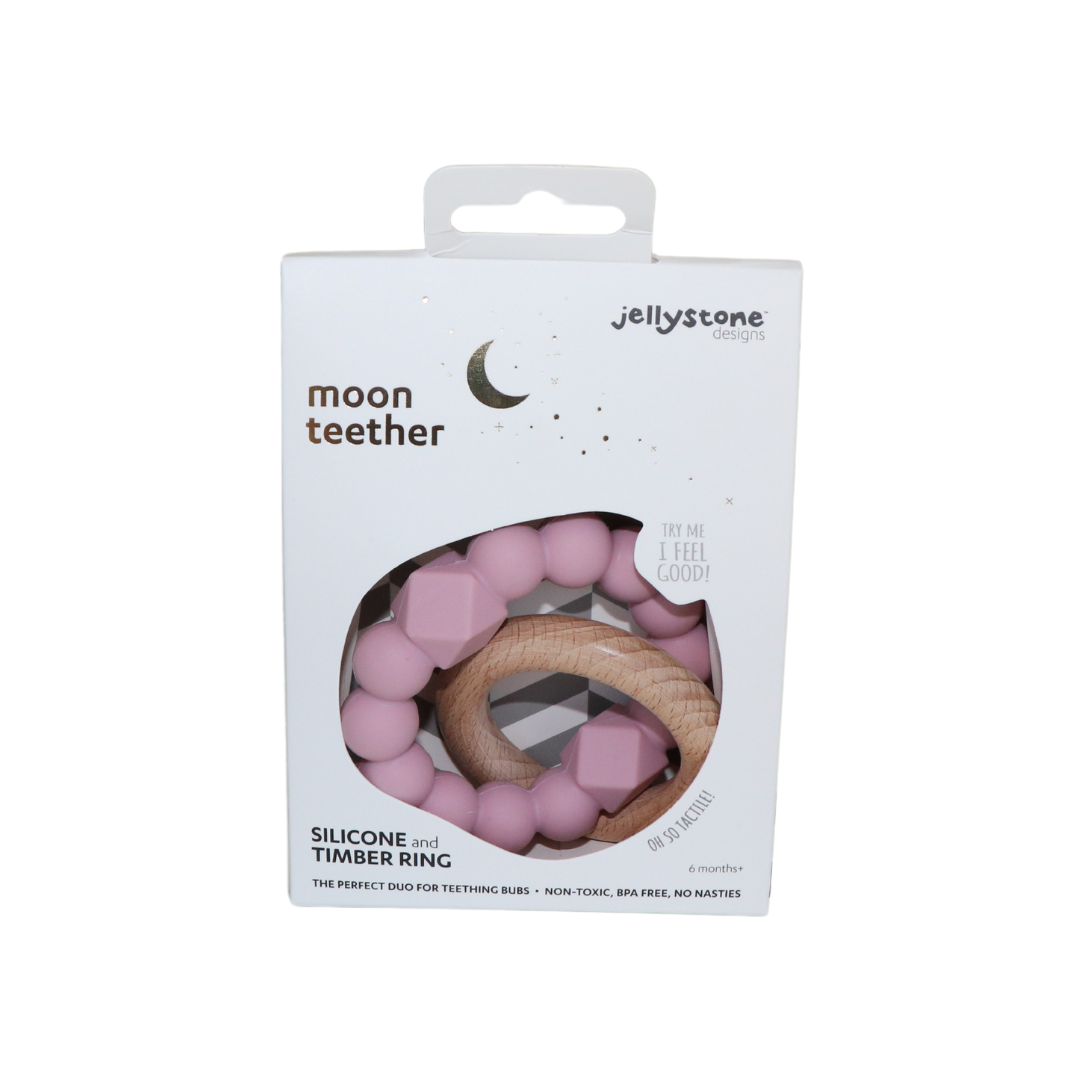 Jellystone | Moon Teether | Mauve