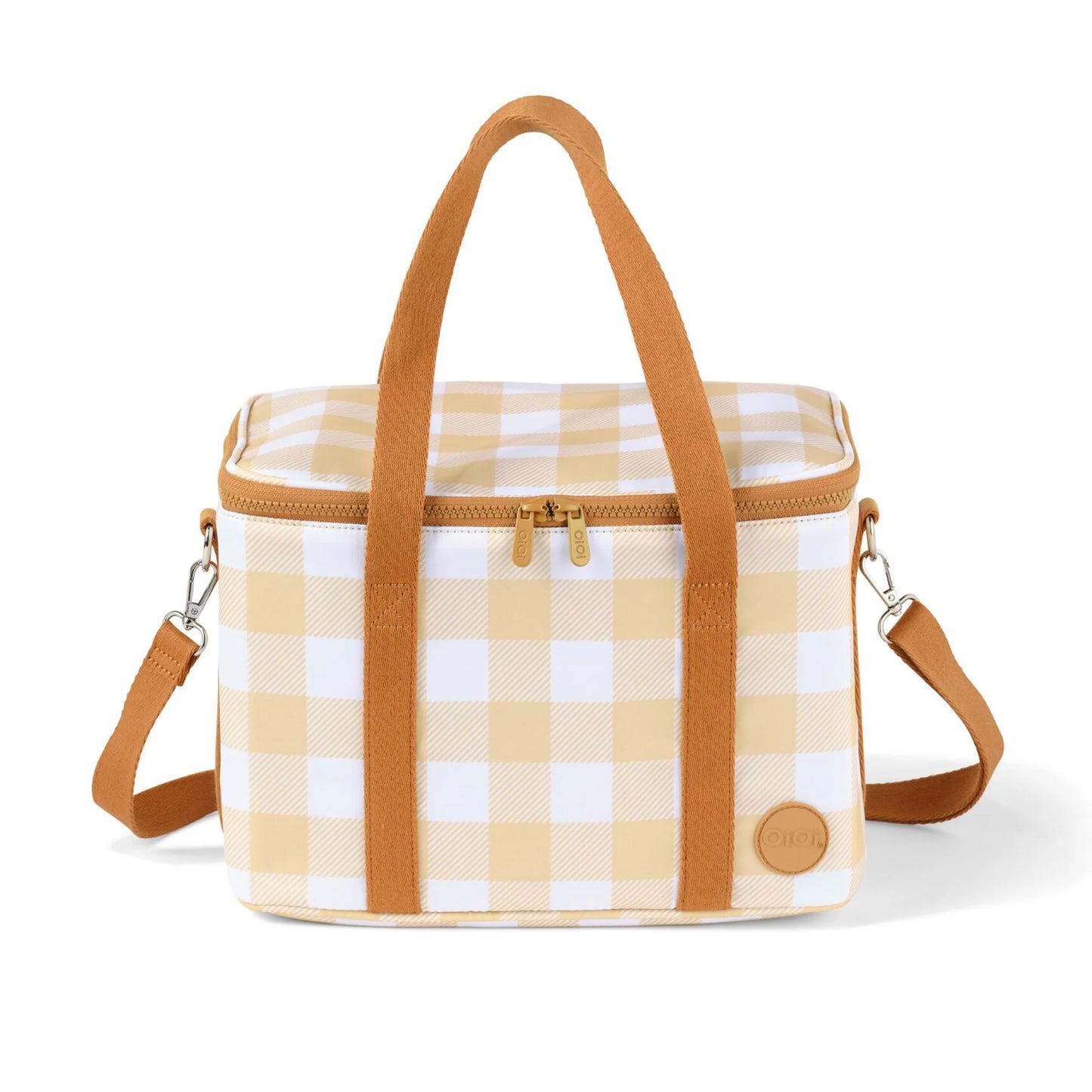 OiOi | Maxi Insulated Lunch Bag | Beige Gingham