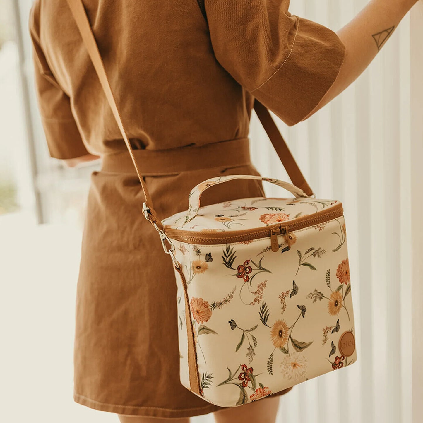 OiOi | Midi Insulated Lunch Bag | Wildflower