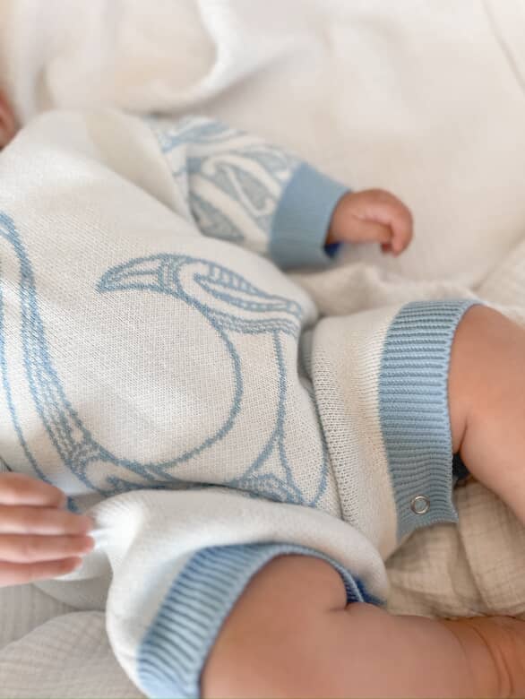 The Pēpi Pozy | Pēpi Kākahu Knitted Baby Romper