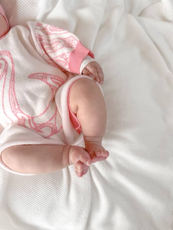 The Pēpi Pozy | Pēpi Kākahu Knitted Baby Romper