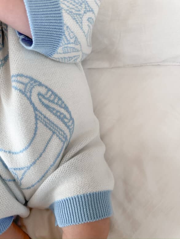 The Pēpi Pozy | Pēpi Kākahu Knitted Baby Romper