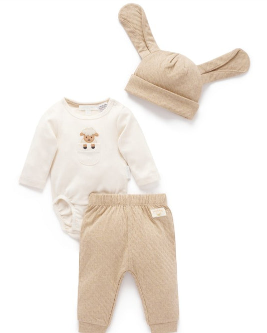 Purebaby |  3 Piece Set | Oat Farm