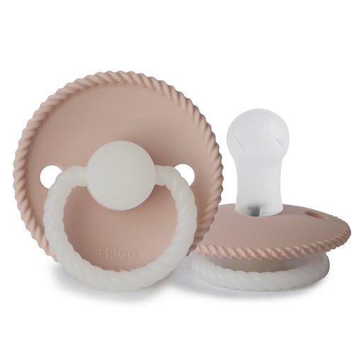FRIGG | Rope Silicone Pacifier | Blush Night
