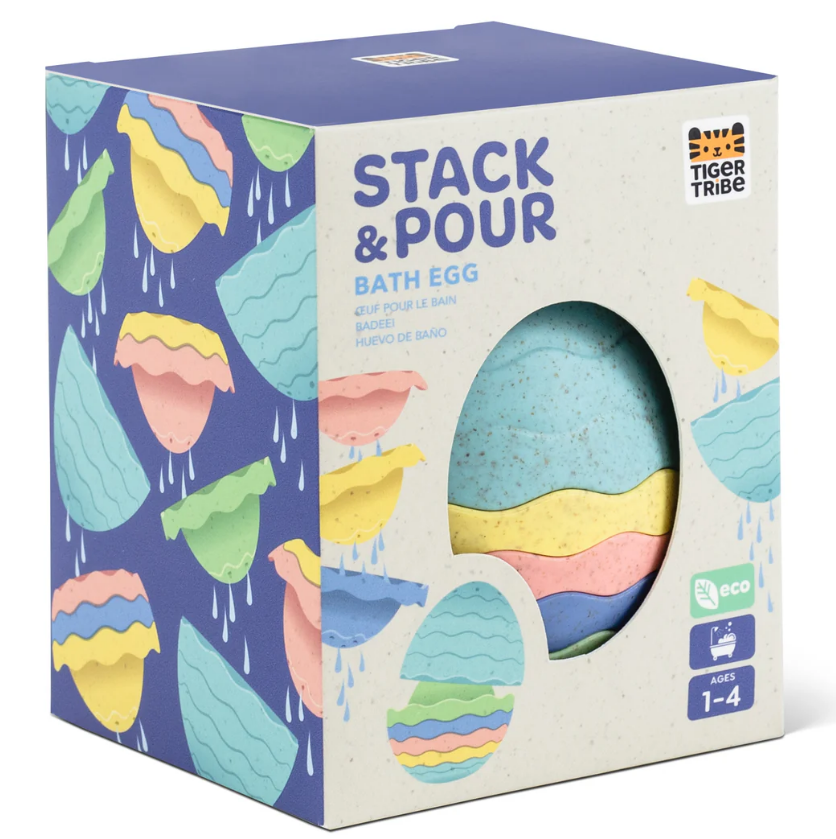 TigerTribe | Stack & Pour - Bath Egg - Eco