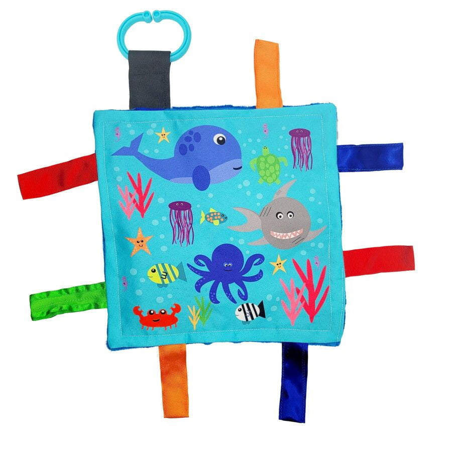 Baby Jack Ocean Crinkle Tag Toy 20x20cm