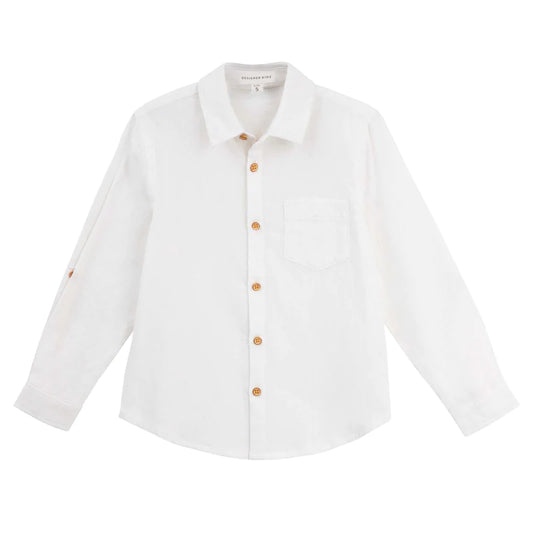 Designer Kidz | Archie Long Sleeve Shirt | Ivory
