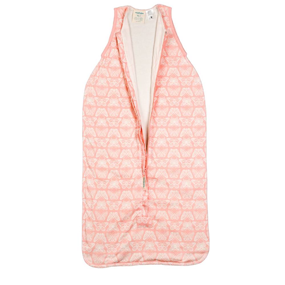 Woolbabe | 3 Seasons Front Zip Merino/Organic Cotton Sleeping Bag | Blossom Monarch
